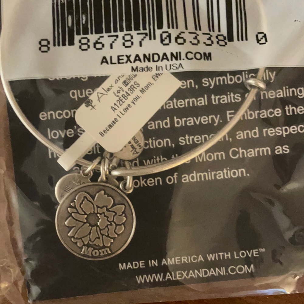Alex and Ani NWT “Mom” silver bracelet